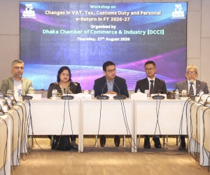 Workshop on Changes in VAT, Tax, Customs Duty and Personal e-Return in FY2026-27 held at DCCI